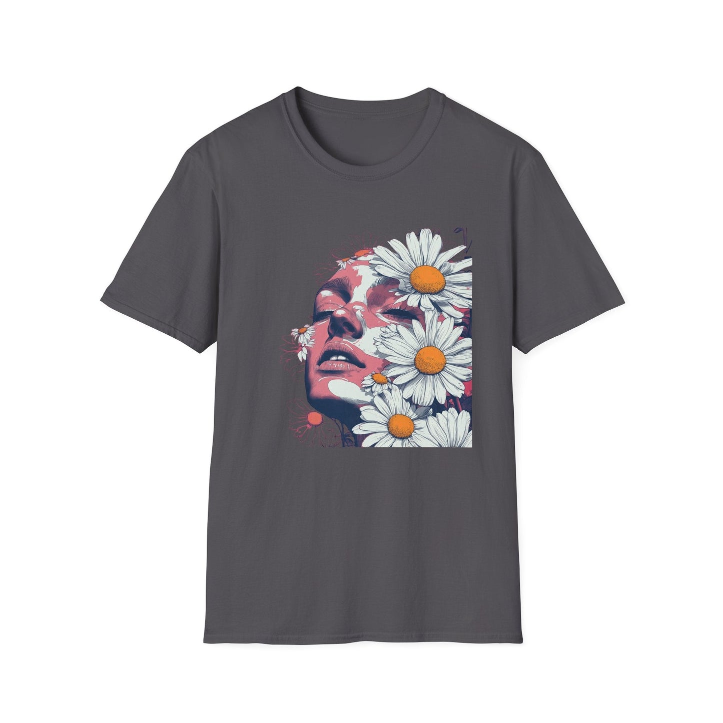 White Mysterious Daisies  – T-shirt
