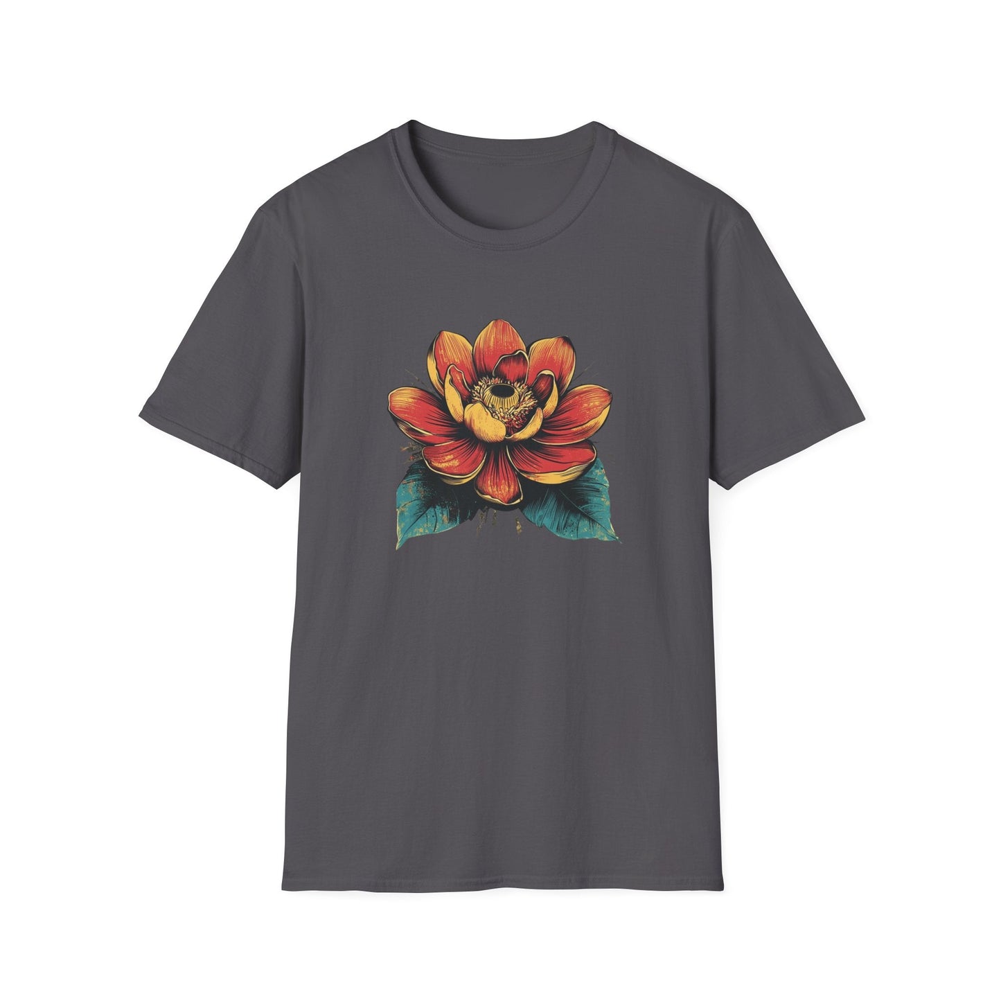Blooming Retro Flower  – T-shirt