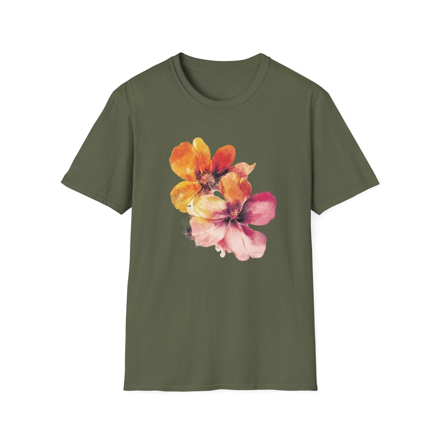 Awakening Water Color Flowers – T-shirt