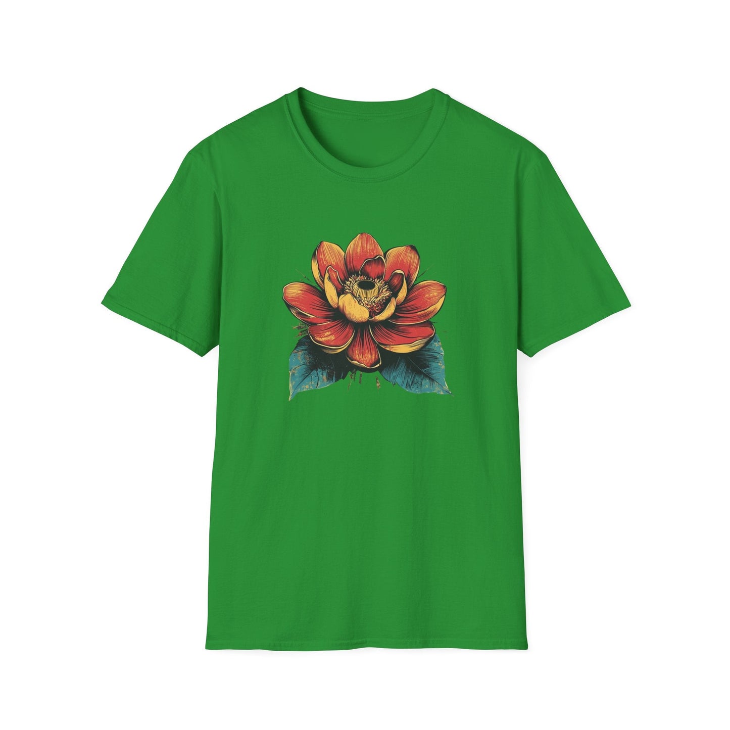 Blooming Retro Flower  – T-shirt