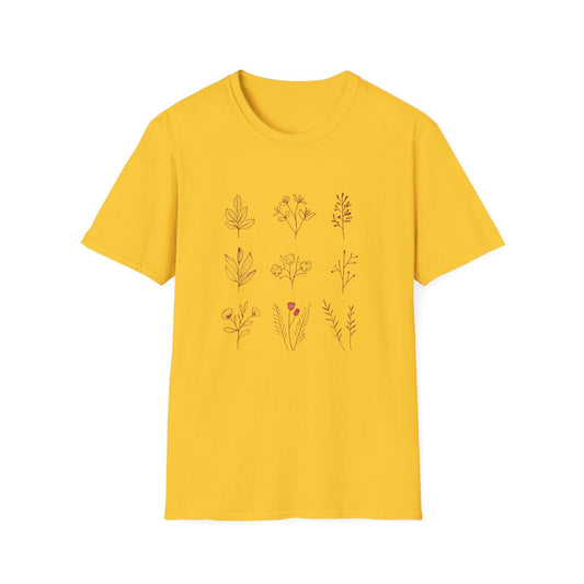 Sketch Sketch Flowers – Red – T-shirt