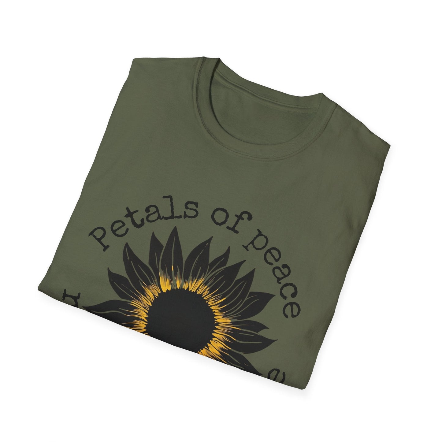 "Petals of Peace, Roots of Resilience" Black & Yellow Sunflower