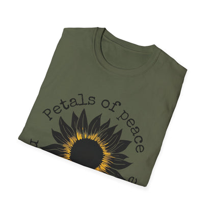 "Petals of Peace, Roots of Resilience" Black & Yellow Sunflower