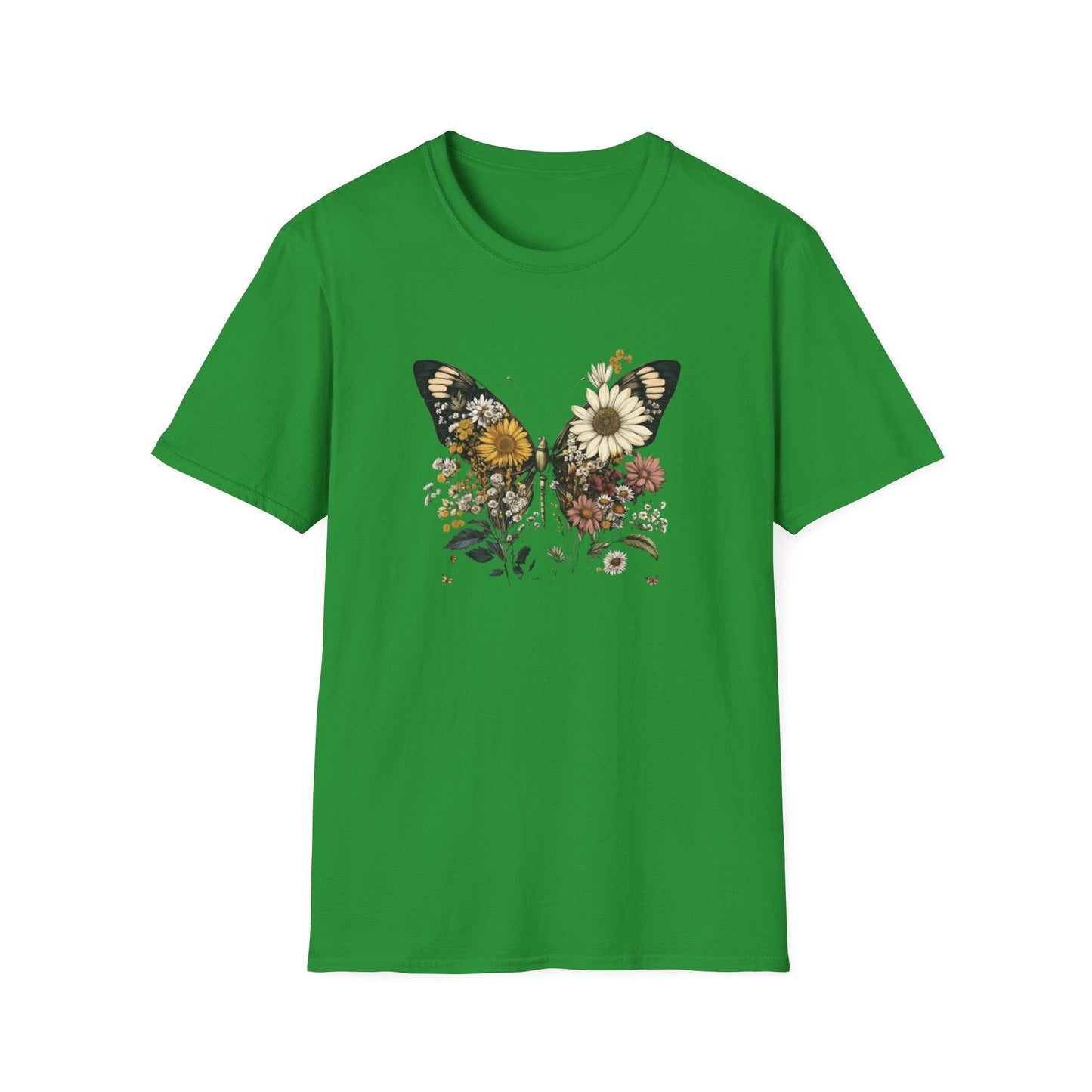 Flowers & Butterfly – T-shirt