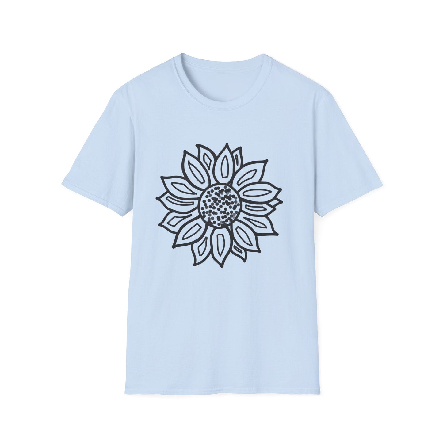 Dotted Mandala Sunflower  – T-shirt