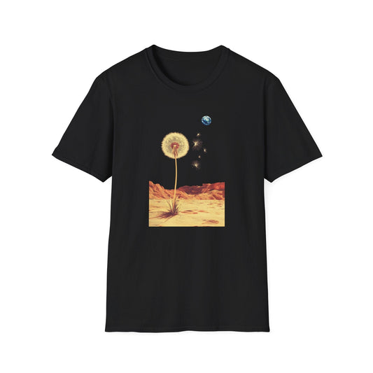 Dandelion Pappi Distant Earth – Terraforming of Mars  – T-shirt
