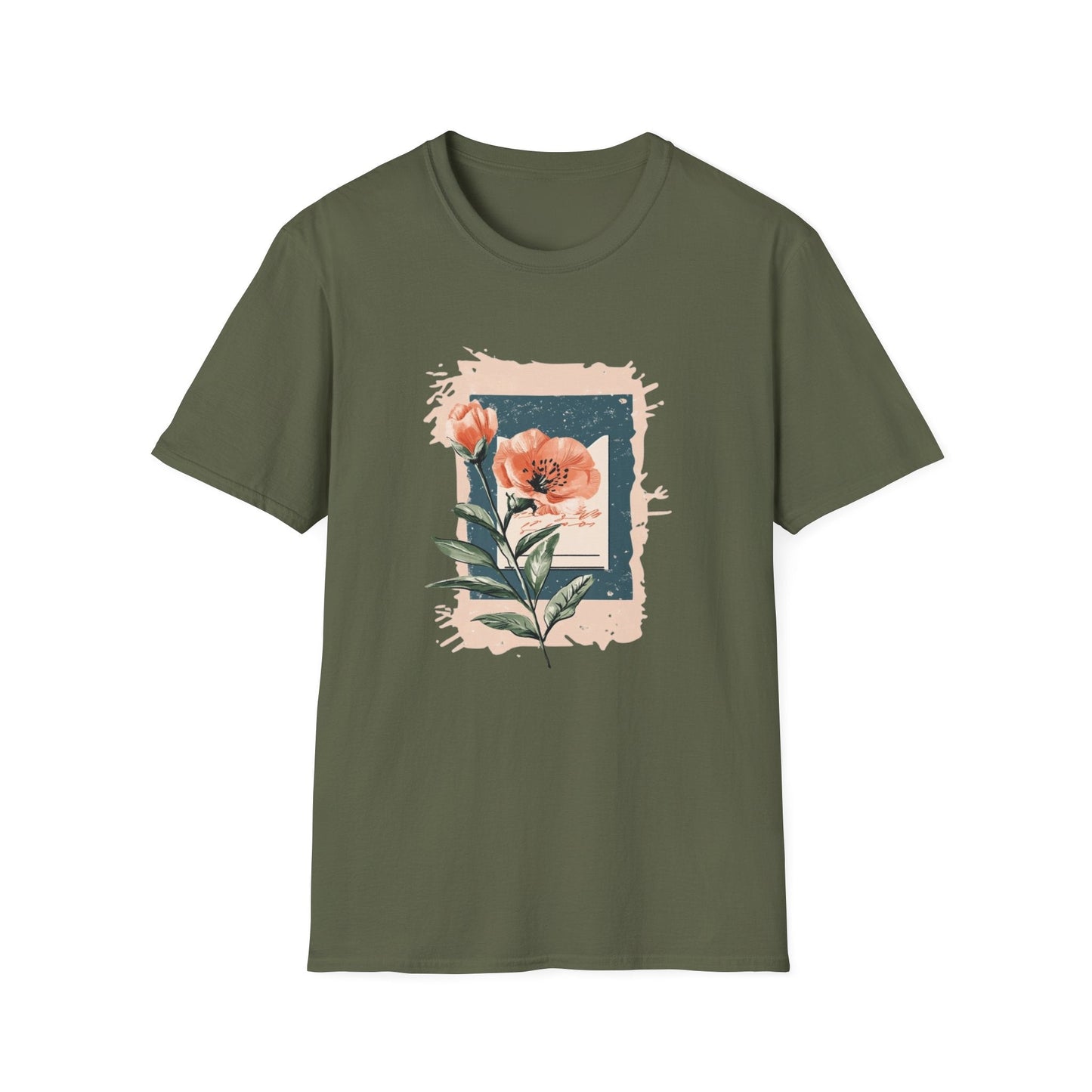 Letter and Flowers  – T-shirt