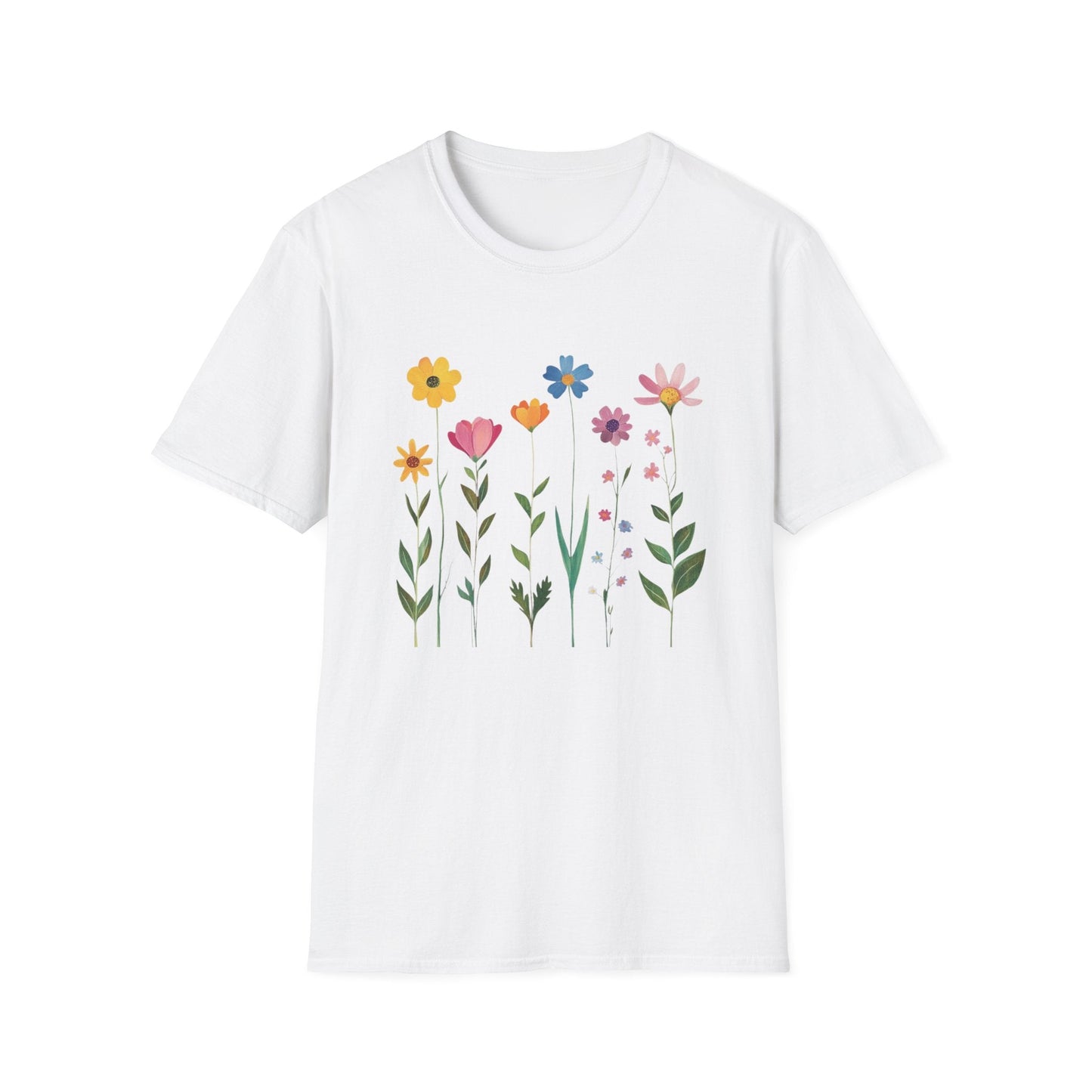 Burst of Colorful Flowers  – T-shirt