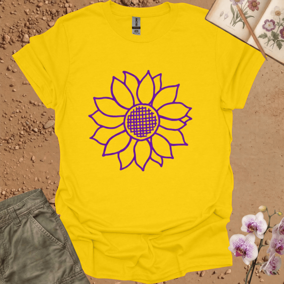 Copy of Criss Cross Sunflower - colored - Tshirt
