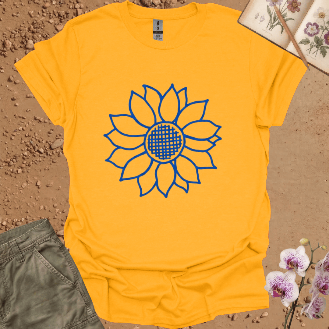 Copy of Criss Cross Sunflower - colored - Tshirt