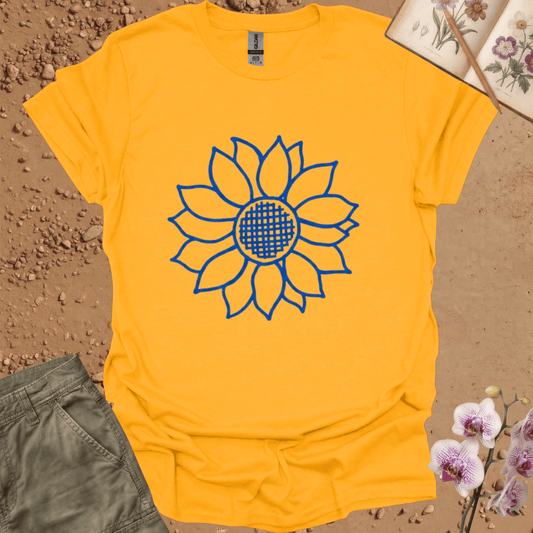 Copy of Criss Cross Sunflower - colored - Tshirt