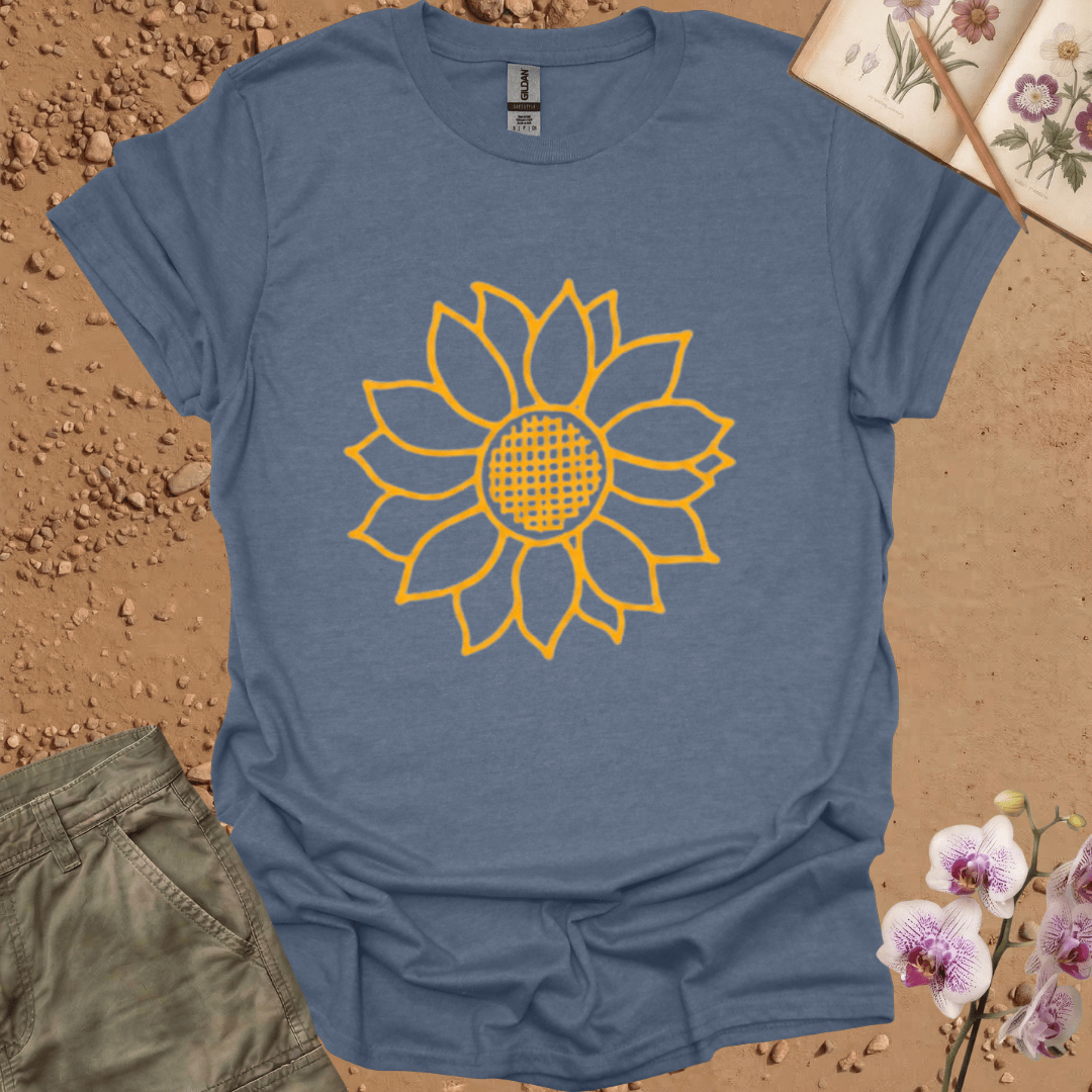 Copy of Criss Cross Sunflower - colored - Tshirt