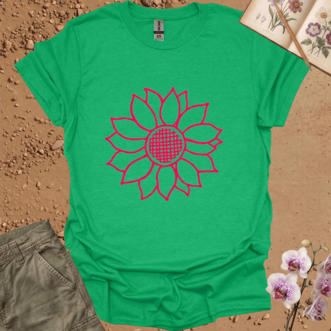 Copy of Criss Cross Sunflower - colored - Tshirt