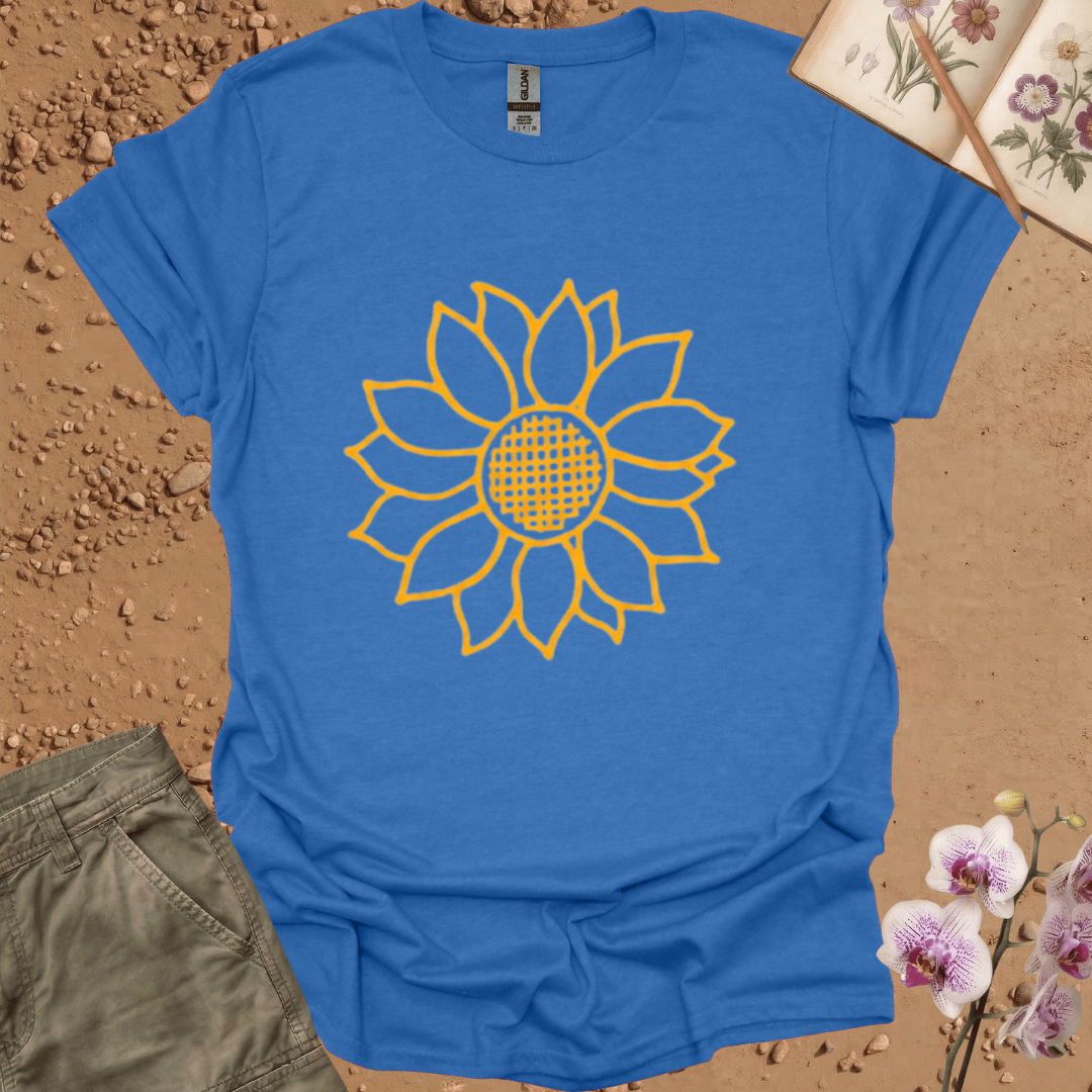 Copy of Criss Cross Sunflower - colored - Tshirt