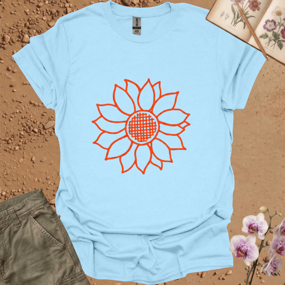 Copy of Criss Cross Sunflower - colored - Tshirt