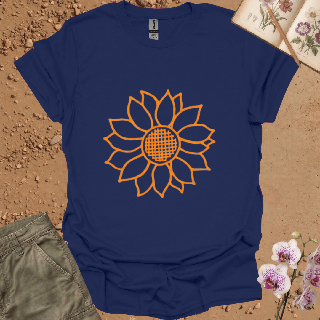Copy of Criss Cross Sunflower - colored - Tshirt