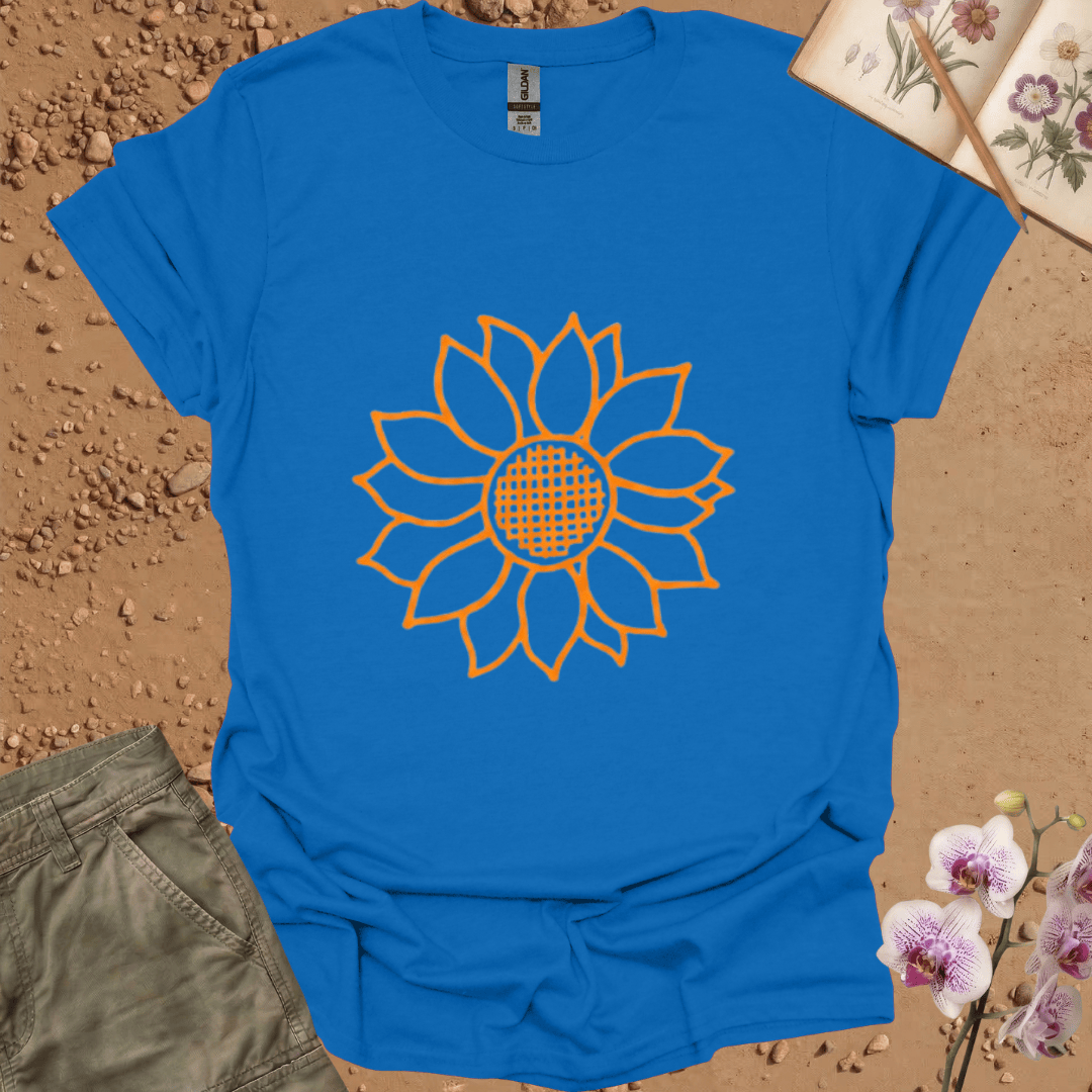 Copy of Criss Cross Sunflower - colored - Tshirt