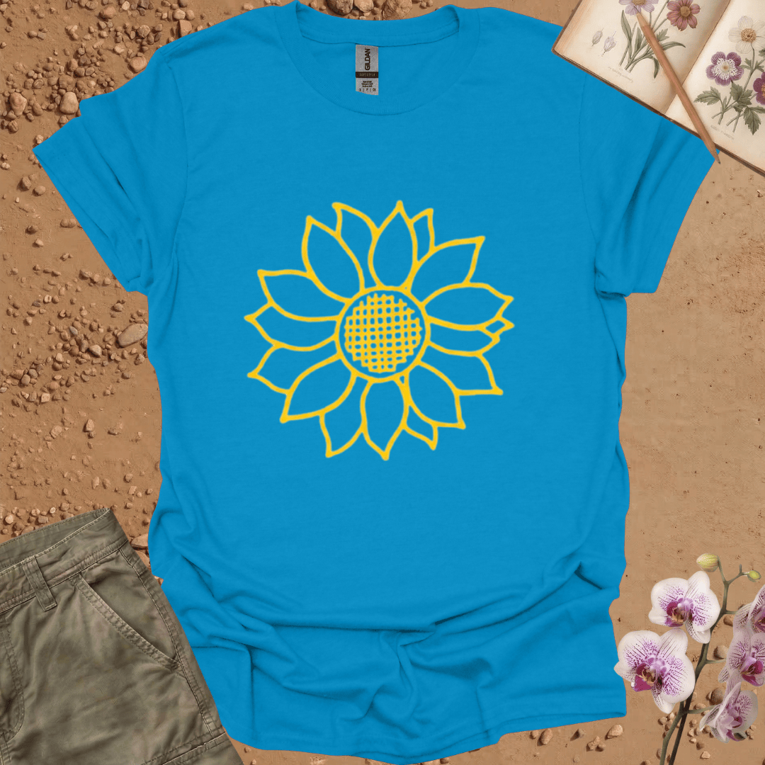Copy of Criss Cross Sunflower - colored - Tshirt