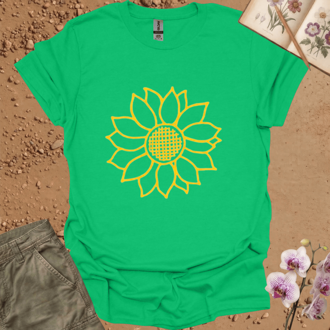 Copy of Criss Cross Sunflower - colored - Tshirt