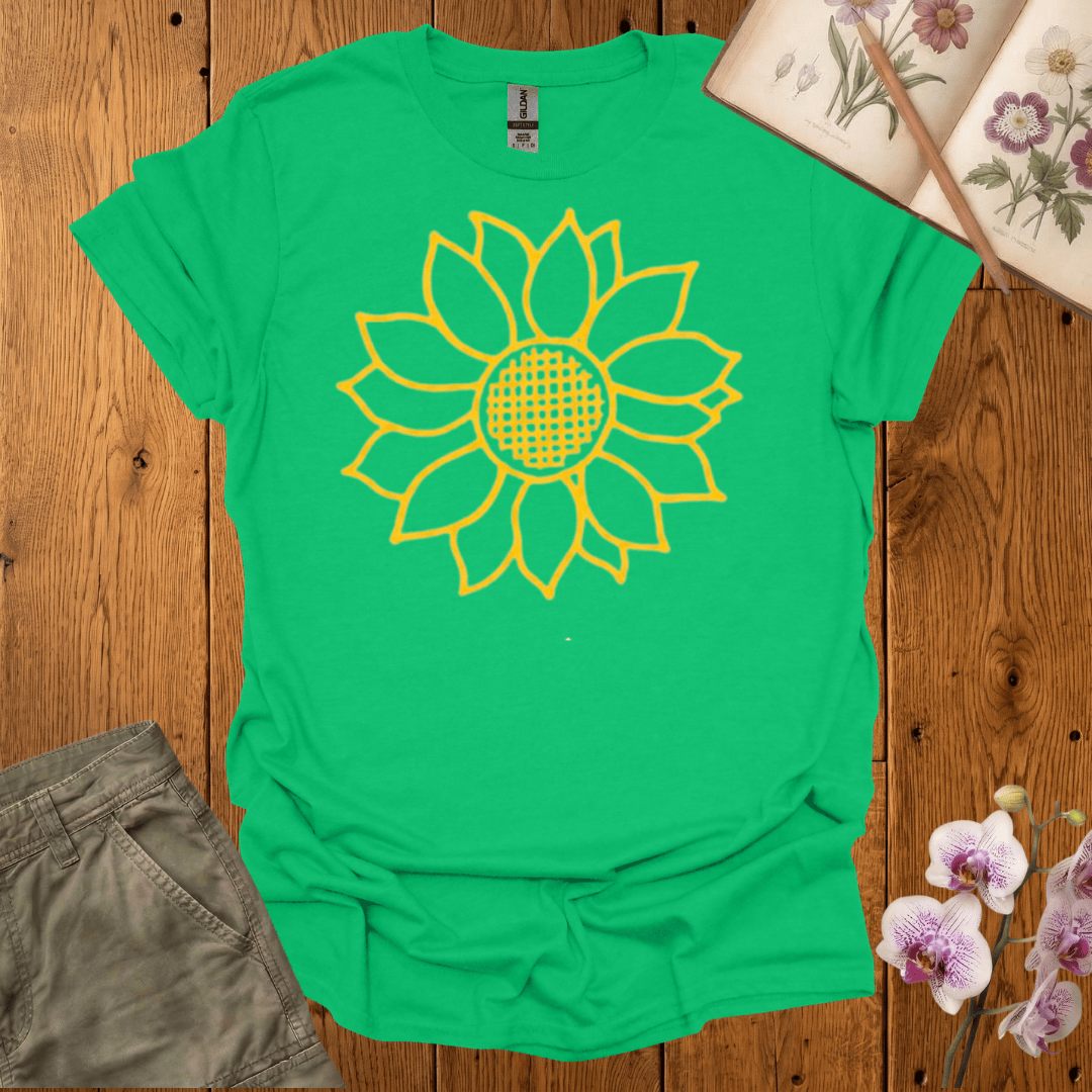 Copy of Criss Cross Sunflower – Colored  – T-shirt