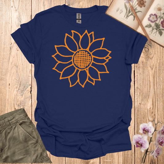 Copy of Criss Cross Sunflower – Colored  – T-shirt
