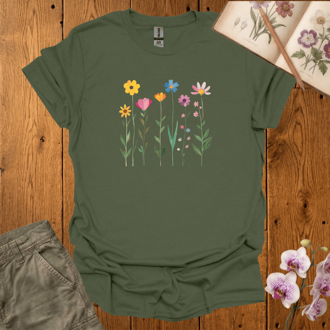 Burst of Colorful Flowers