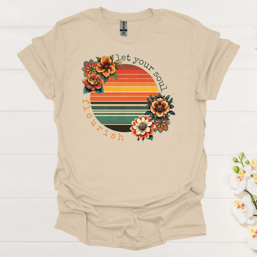 Let Your Soul Flourish Retro Flowers