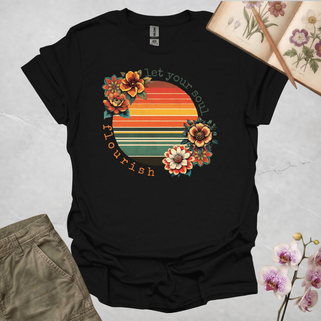 Let Your Soul Flourish Retro Flowers