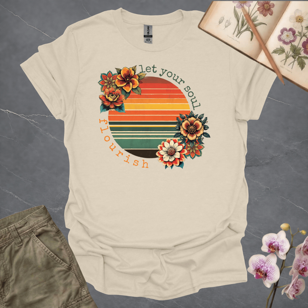 Let Your Soul Flourish Retro Flowers