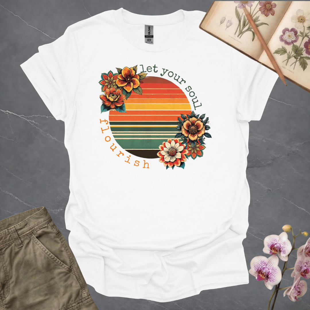 Let Your Soul Flourish Retro Flowers