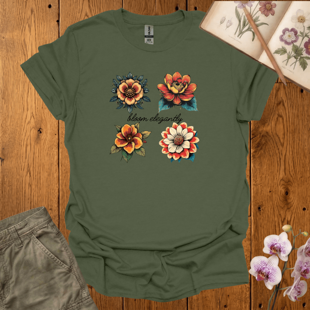 Bloom Elegantly Retro Flowers