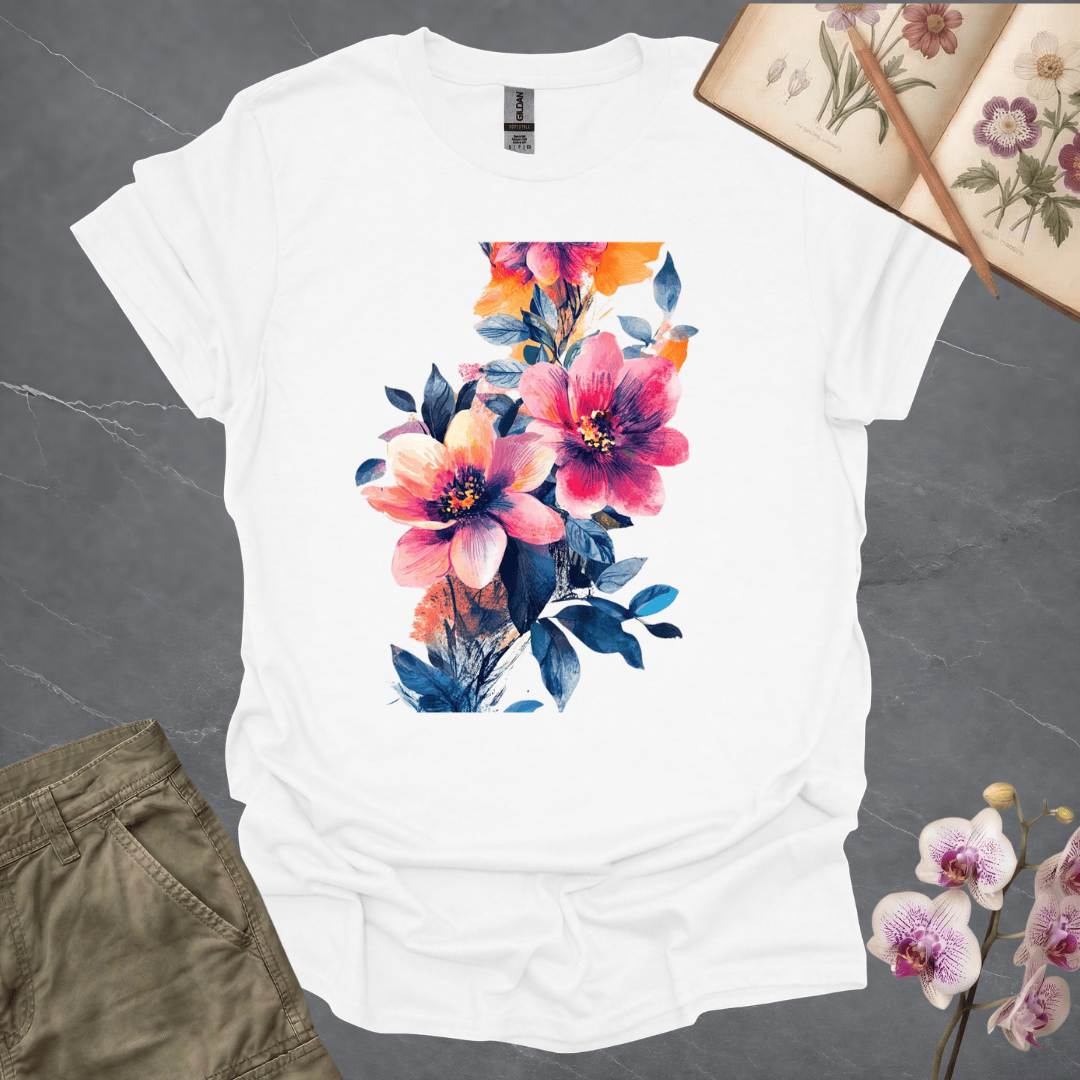 Water Color Flowers – T-shirt