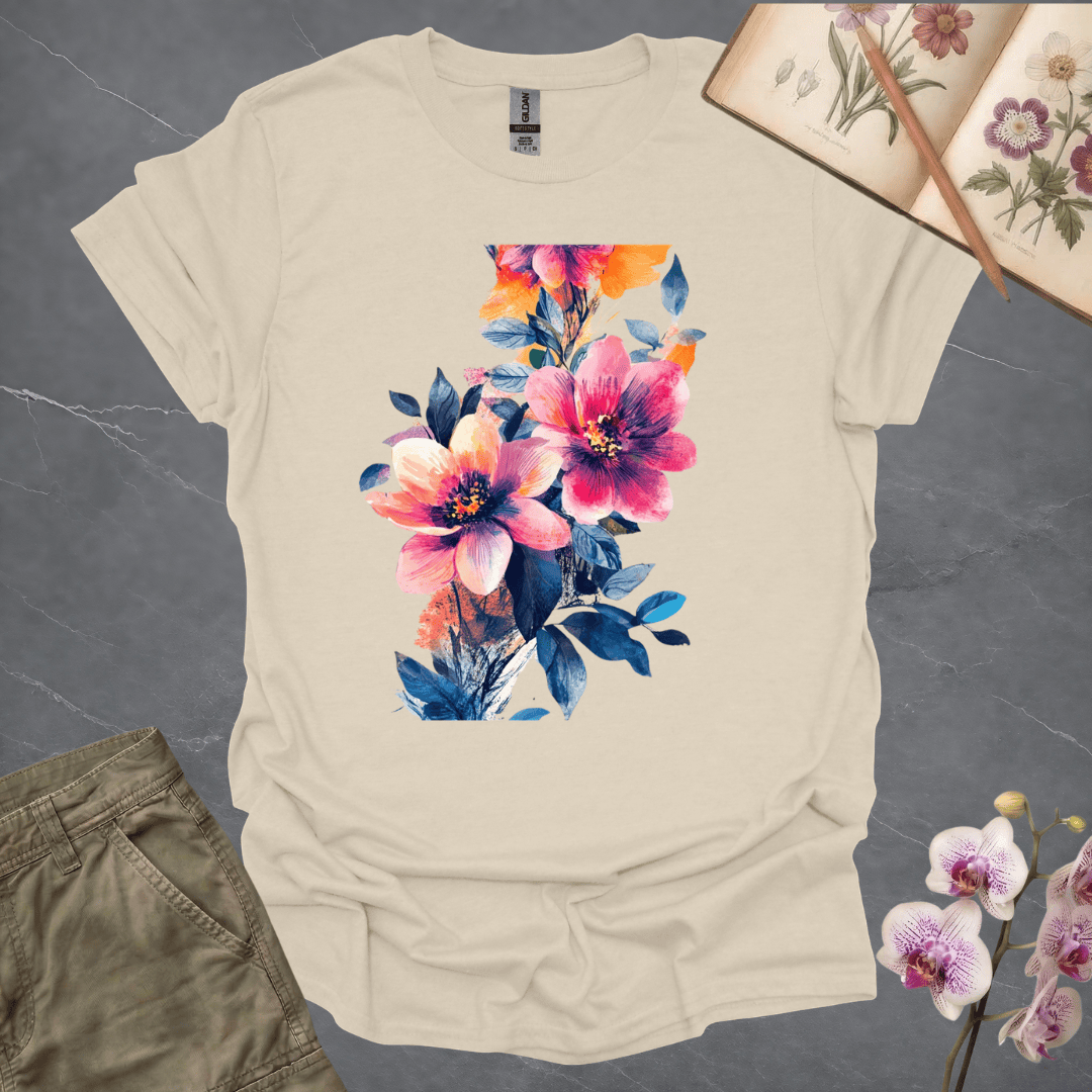 Water Color Flowers – T-shirt