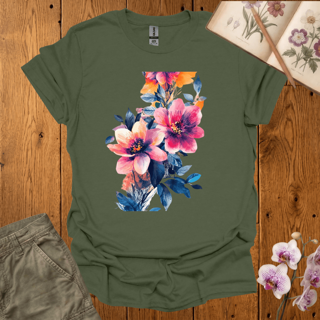 Water Color Flowers – T-shirt