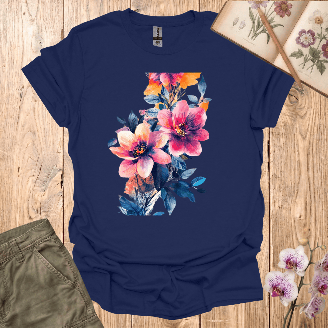 Water Color Flowers – T-shirt