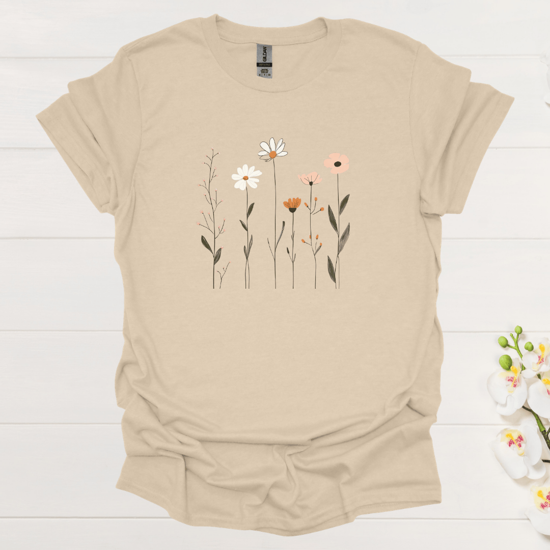Simple Flowers - T-shirt
