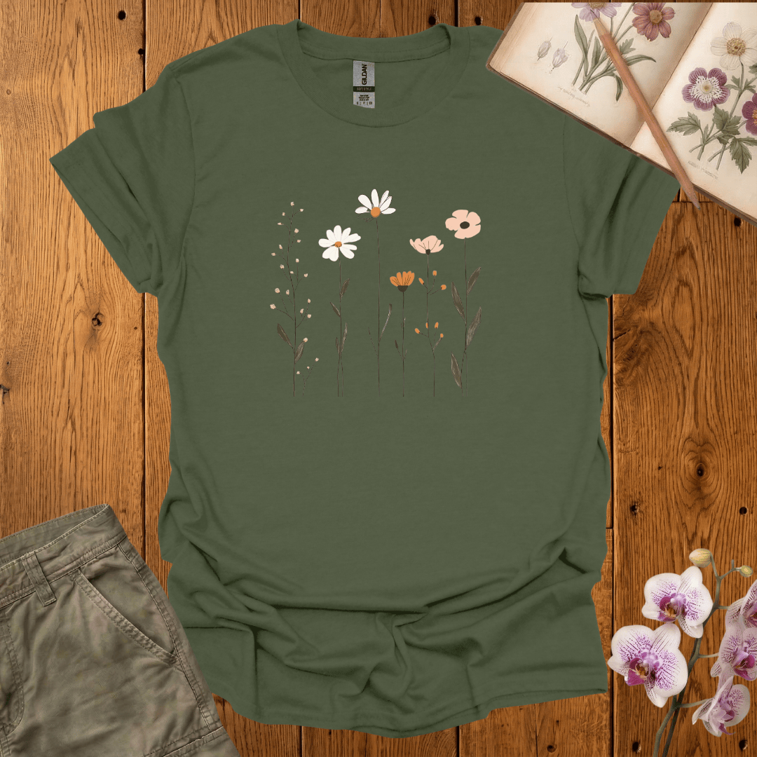 Simple Flowers - T-shirt