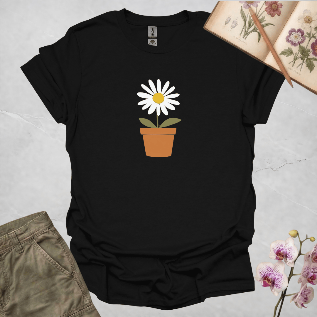 Daisy Flower Pot - T-shirt
