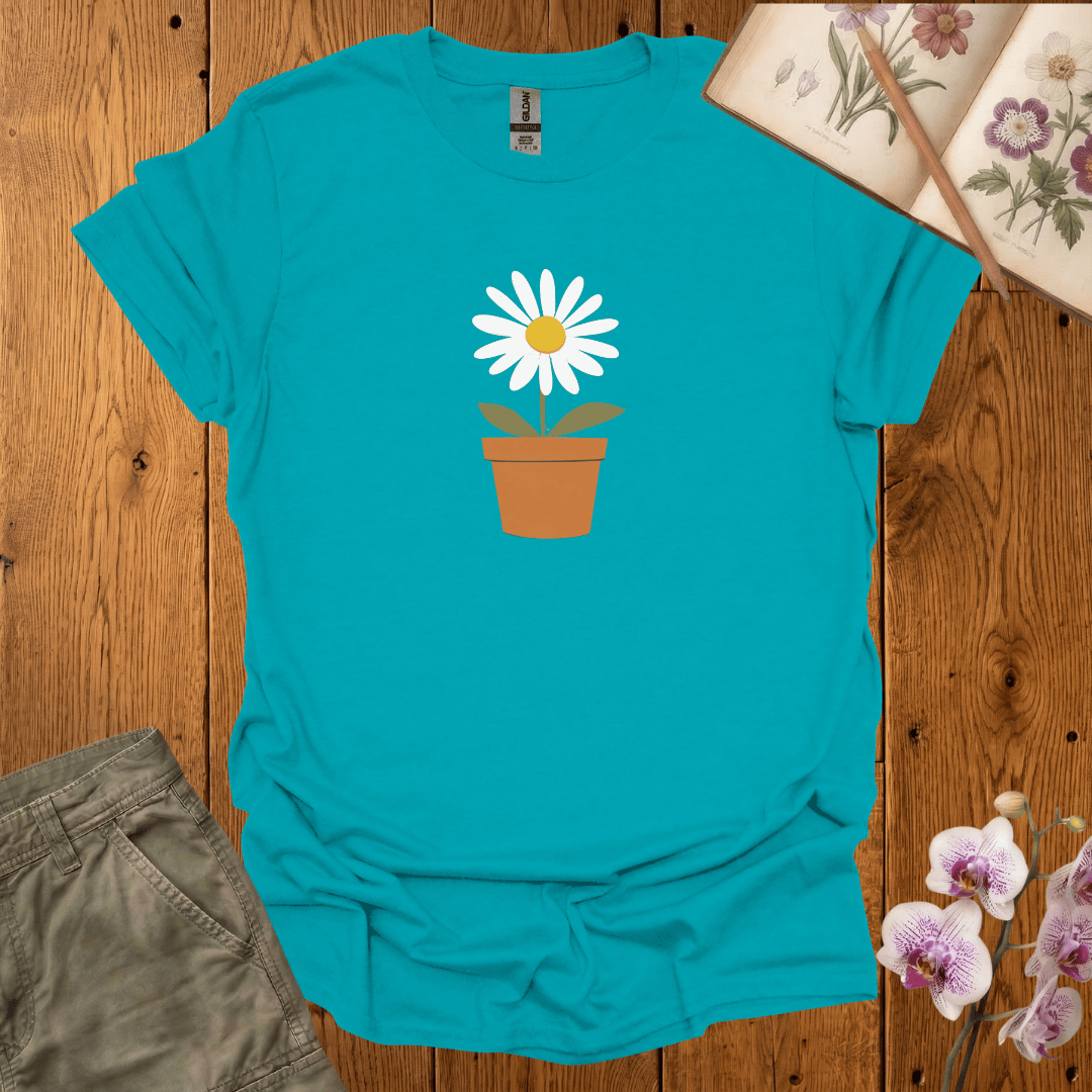 Daisy Flower Pot - T-shirt