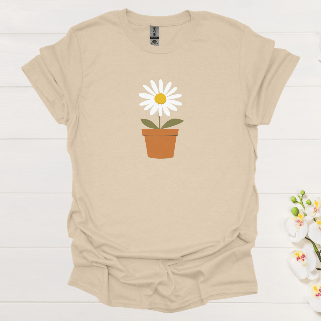 Daisy Flower Pot - T-shirt