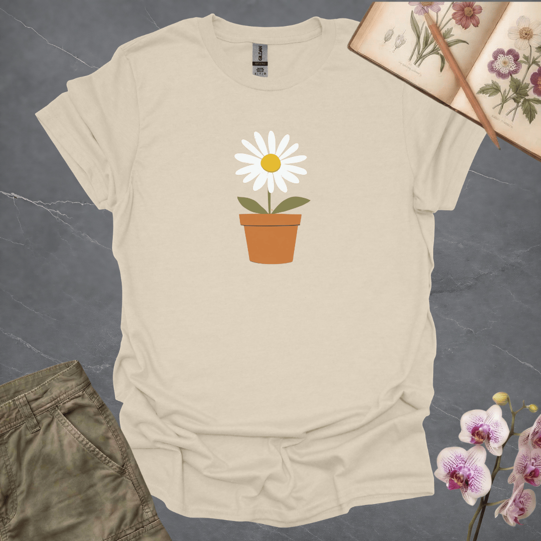 Daisy Flower Pot - T-shirt