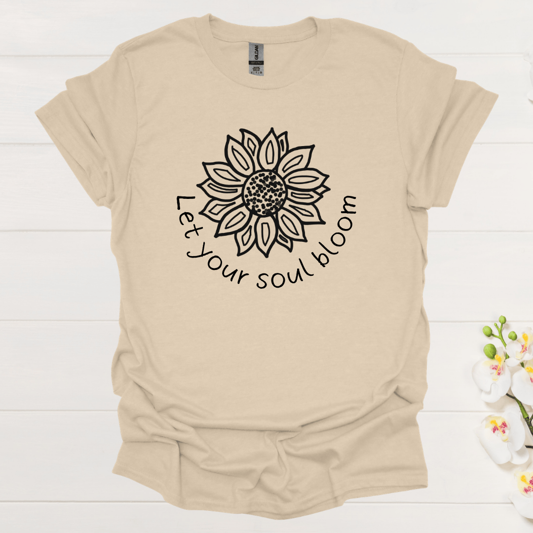 Let Your Soul Bloom – Mandala Sunflower - Black