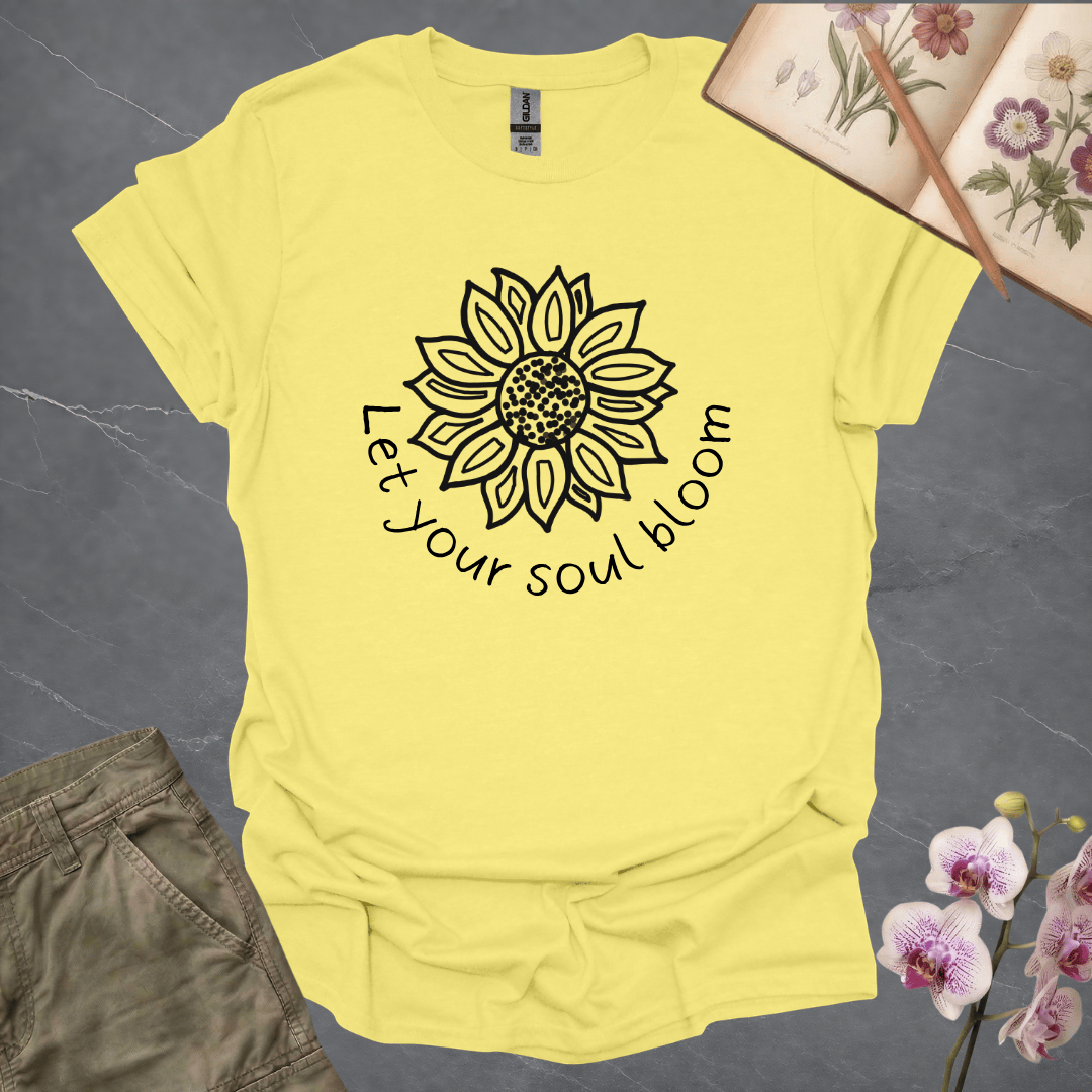 Let Your Soul Bloom – Mandala Sunflower - Black