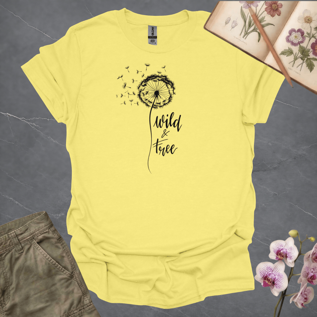 Wild and Free Dandelion - Black