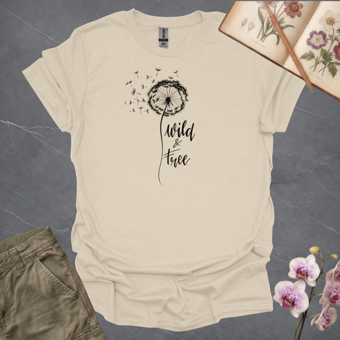 Wild and Free Dandelion - Black