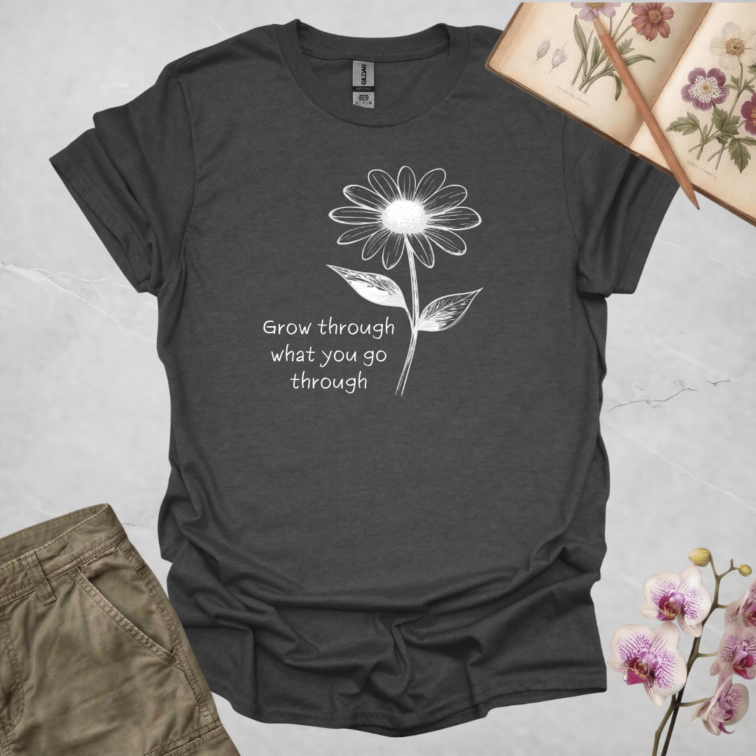 Single Daisy w/ Quote - White