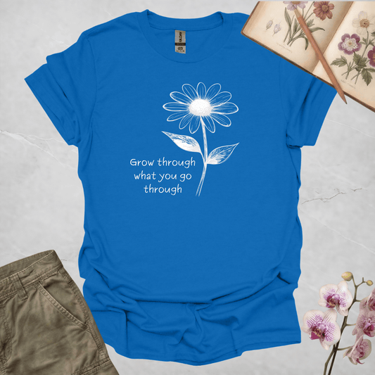 Single Daisy w/ Quote - White