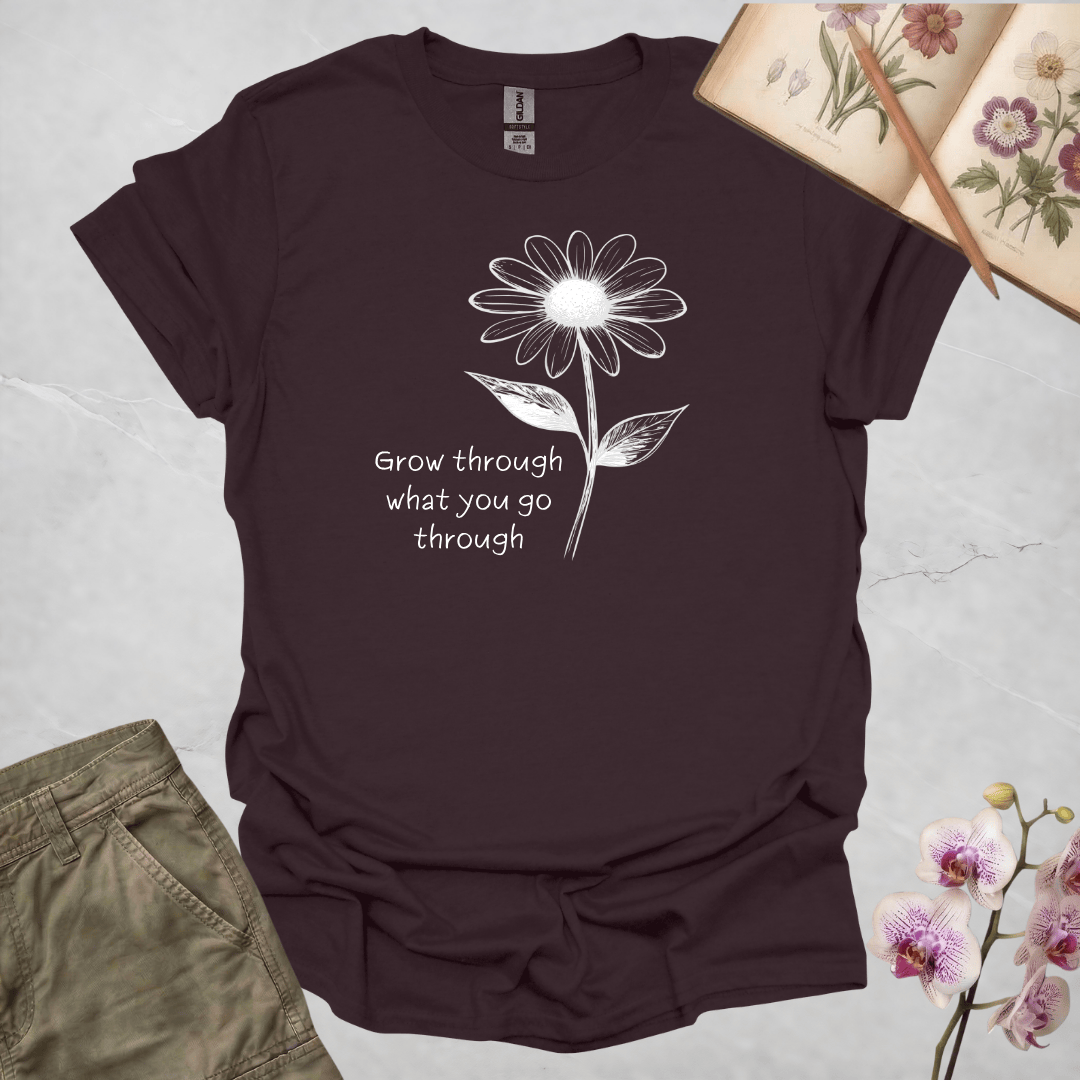 Single Daisy w/ Quote - White