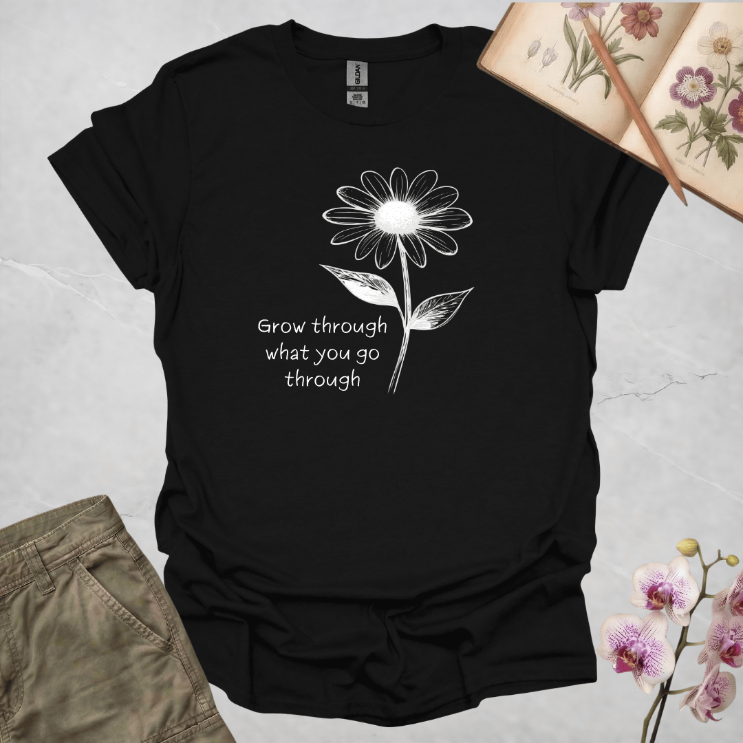 Single Daisy w/ Quote - White