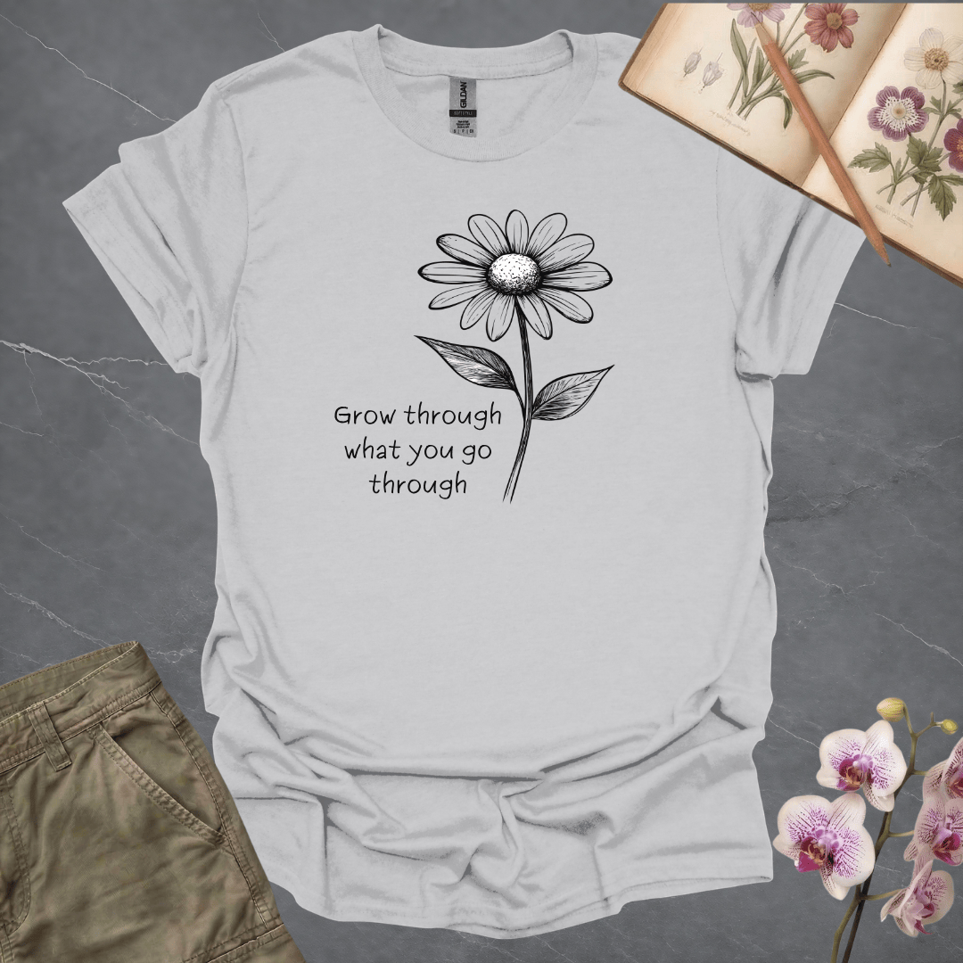 Single Daisy w/ Quote - Black